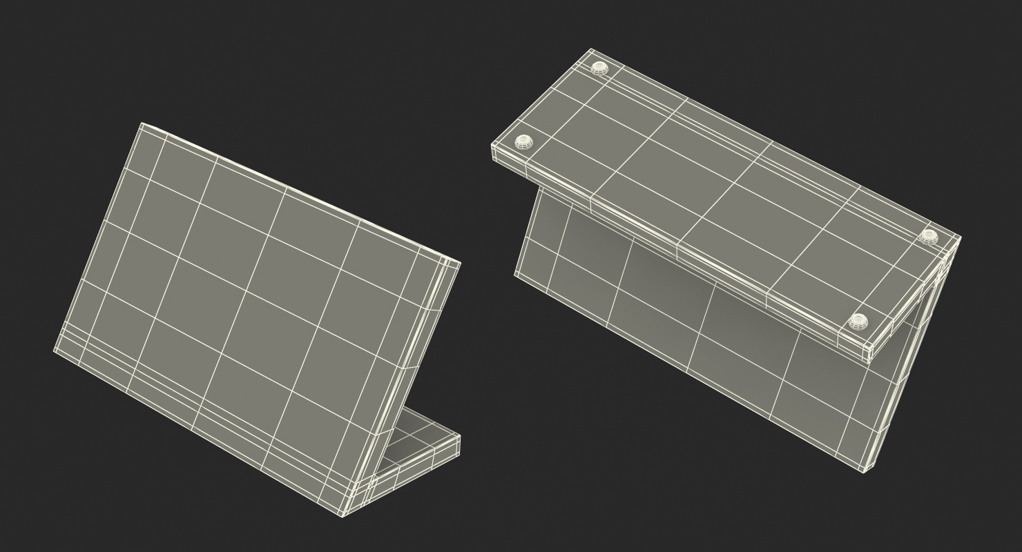 3D Empty Magnetic Knife Base Block