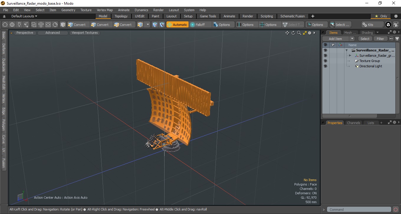 3D Surveillance Radar model