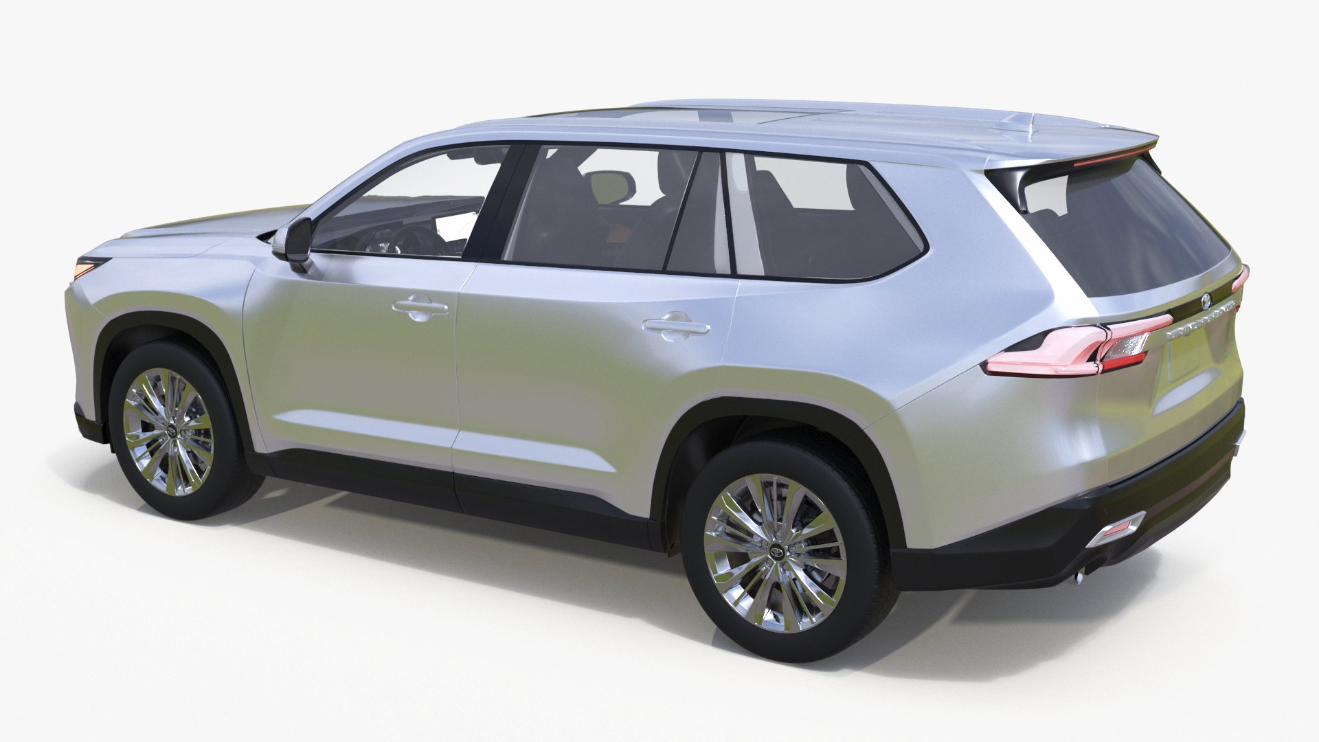 Toyota Grand Highlander 2024 White 3D model