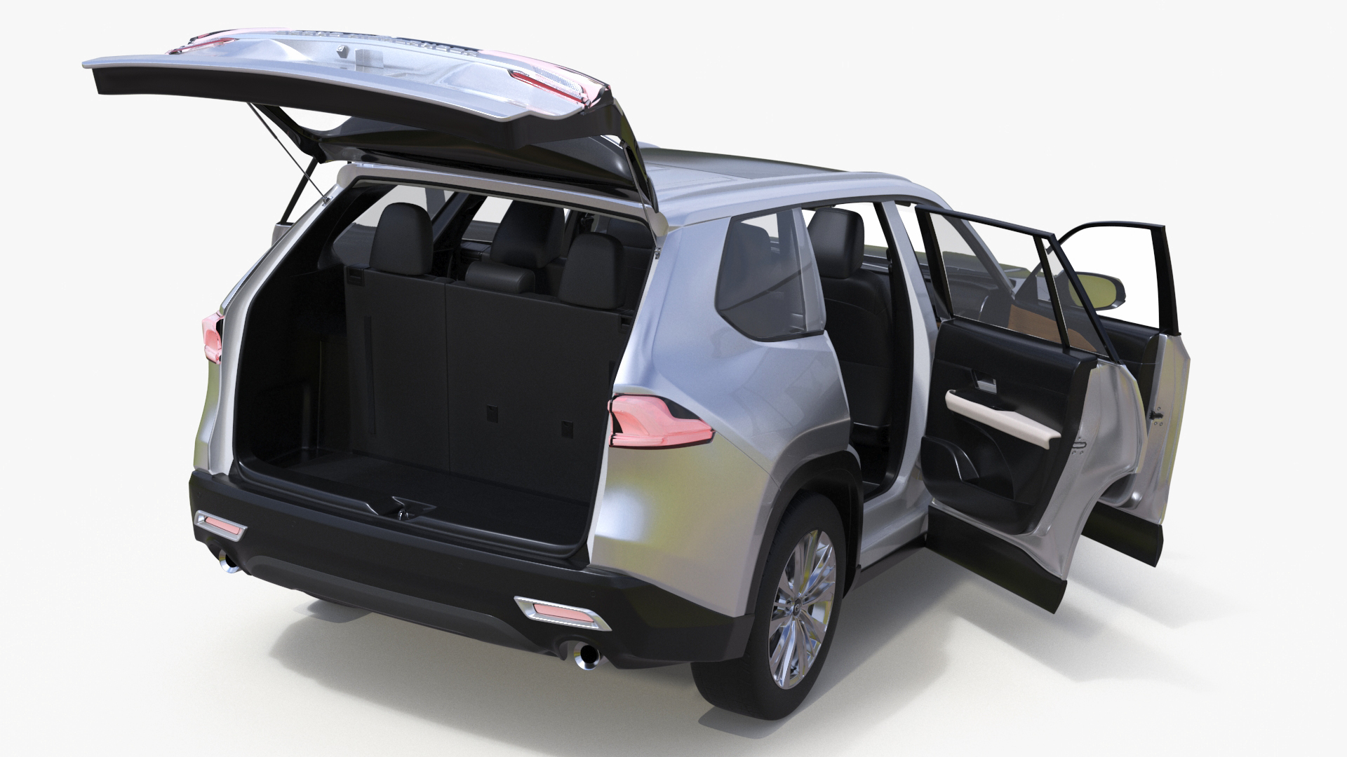 Toyota Grand Highlander 2024 White 3D model