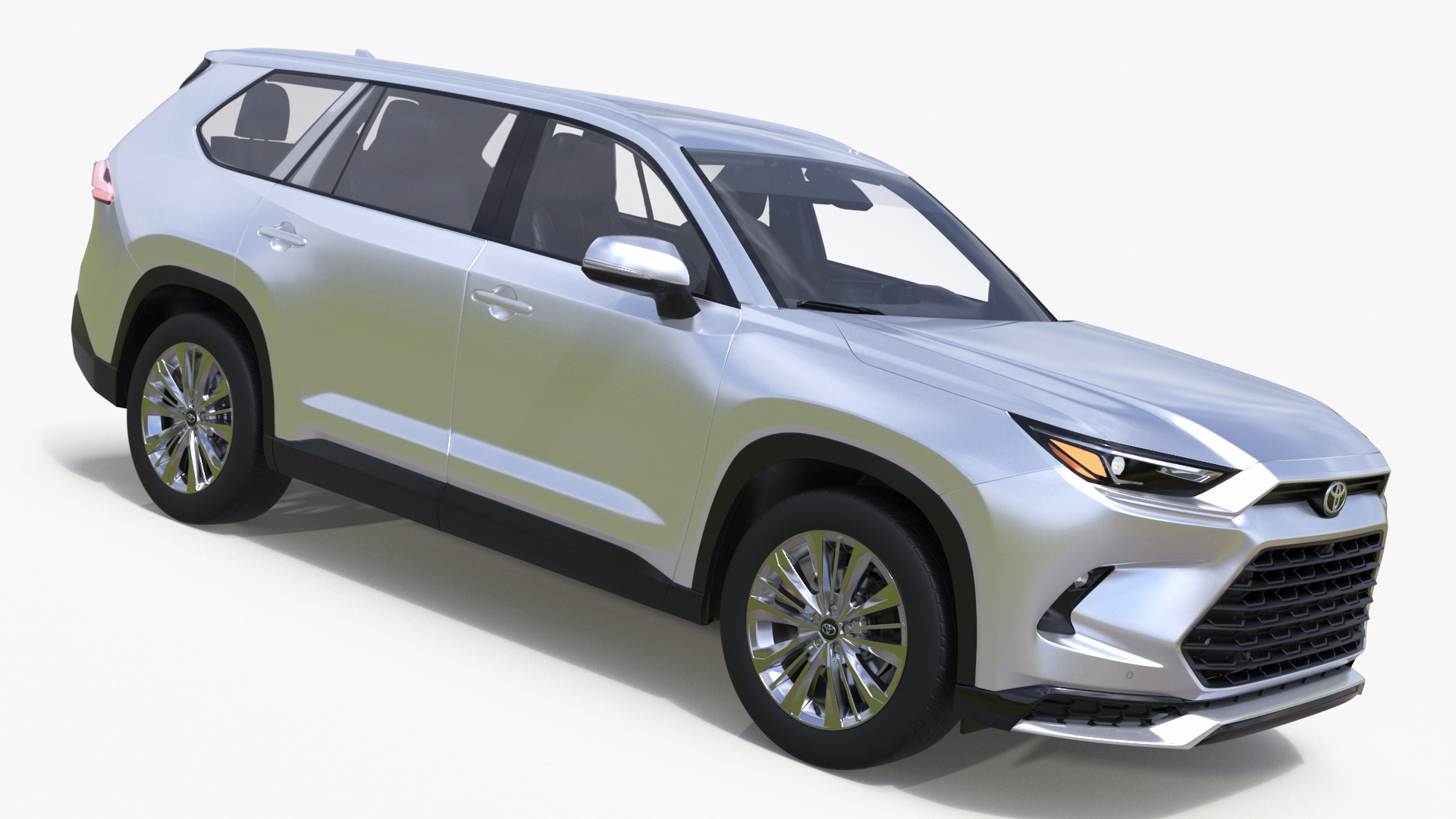 Toyota Grand Highlander 2024 White 3D model