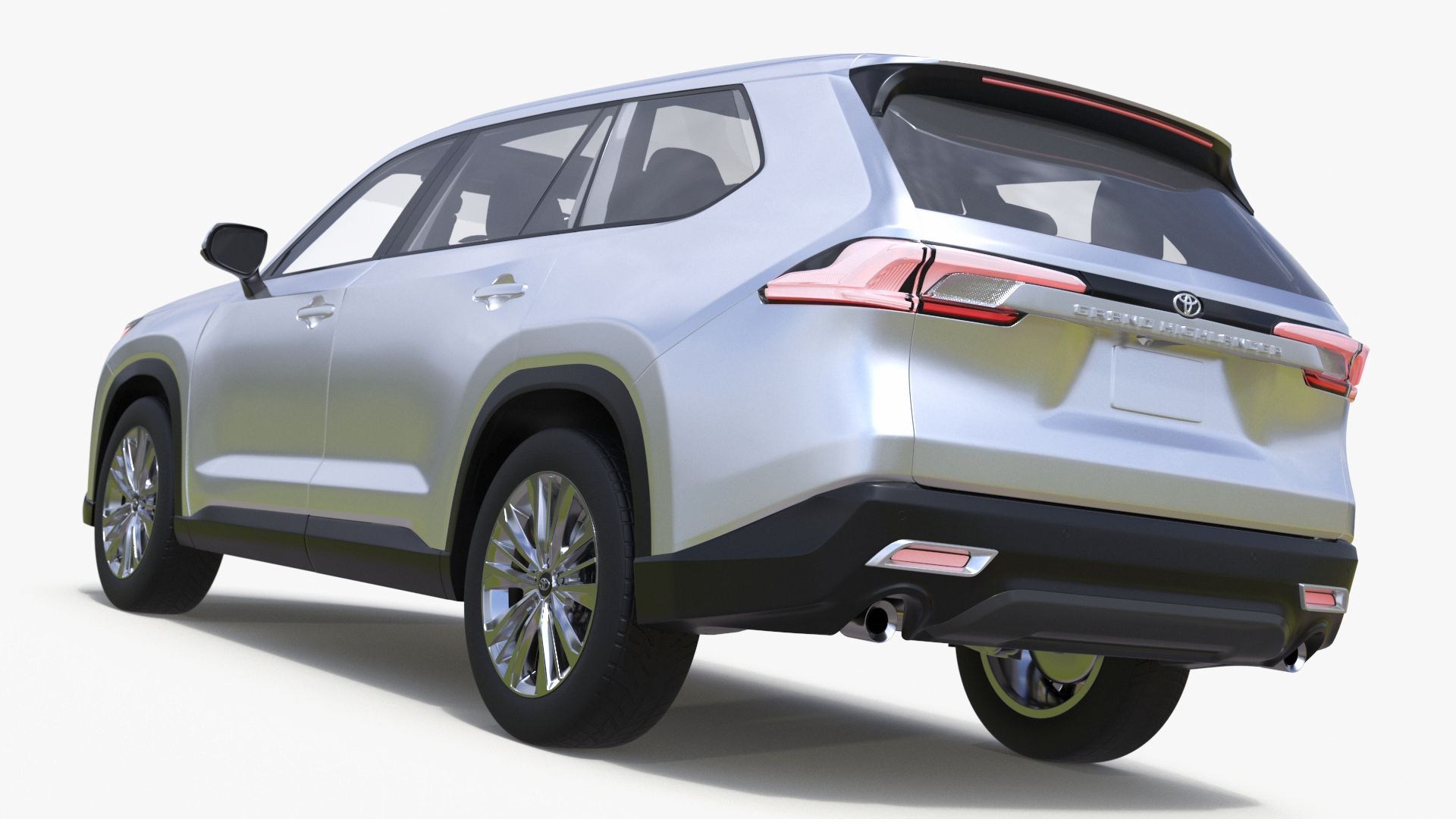 Toyota Grand Highlander 2024 White 3D model