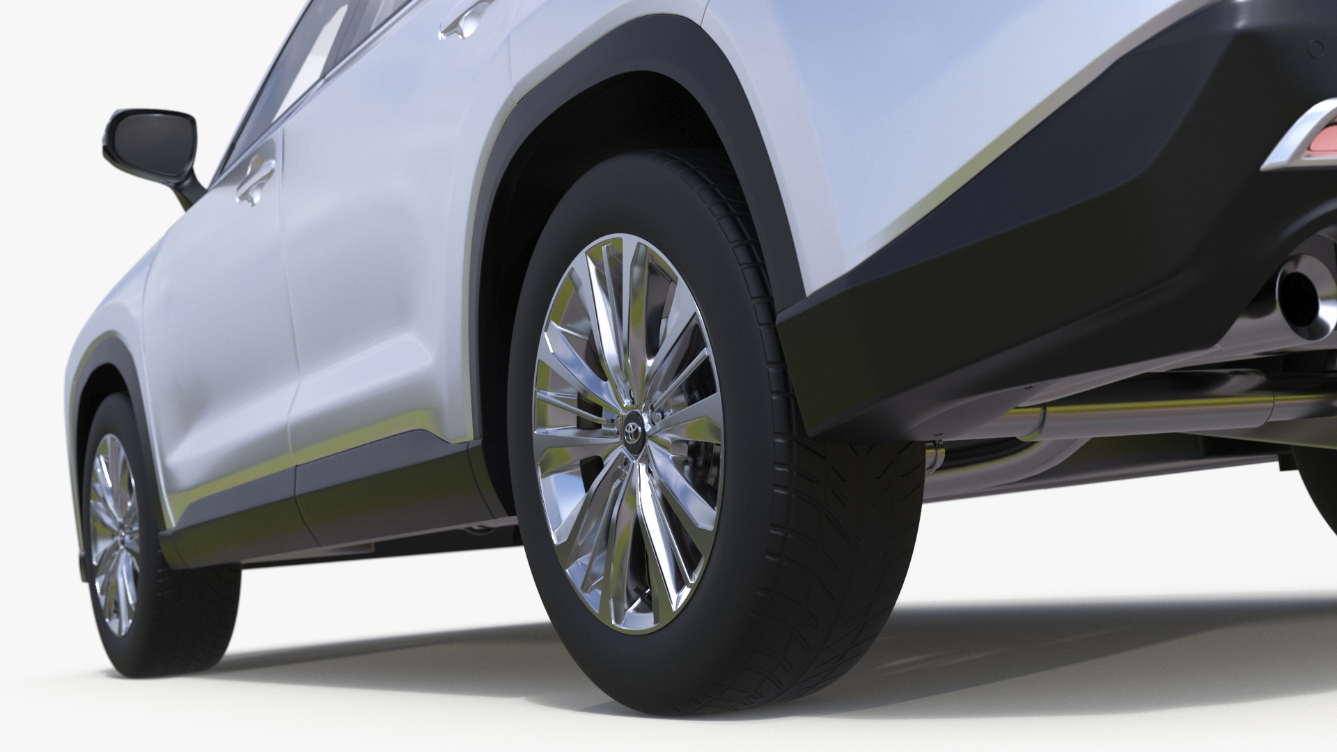 Toyota Grand Highlander 2024 White 3D model
