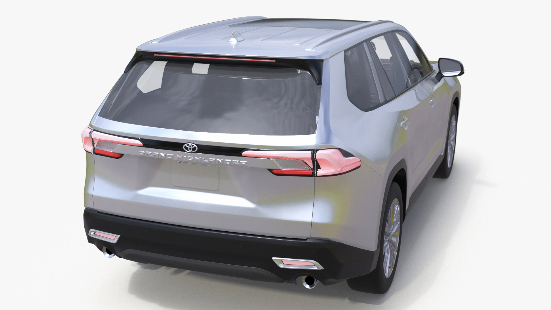 Toyota Grand Highlander 2024 White 3D model