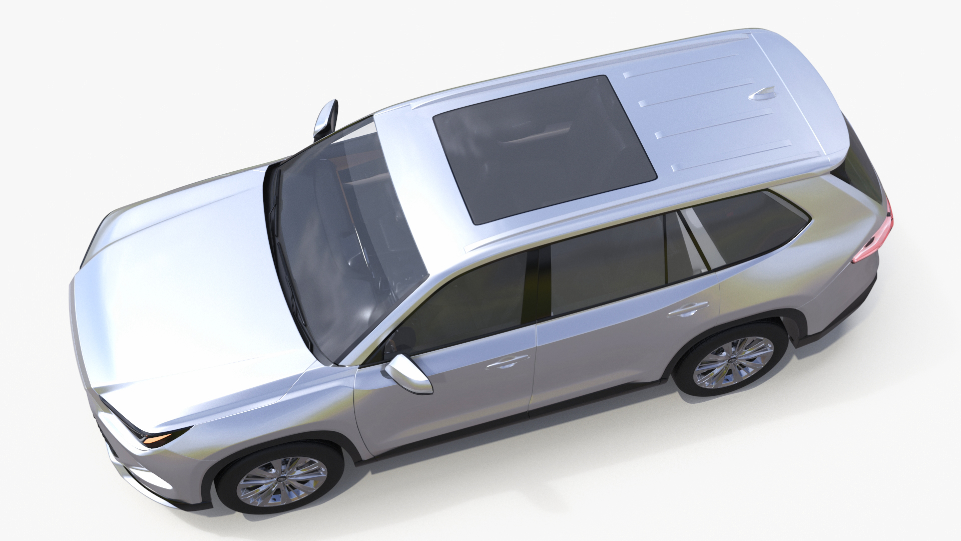 Toyota Grand Highlander 2024 White 3D model