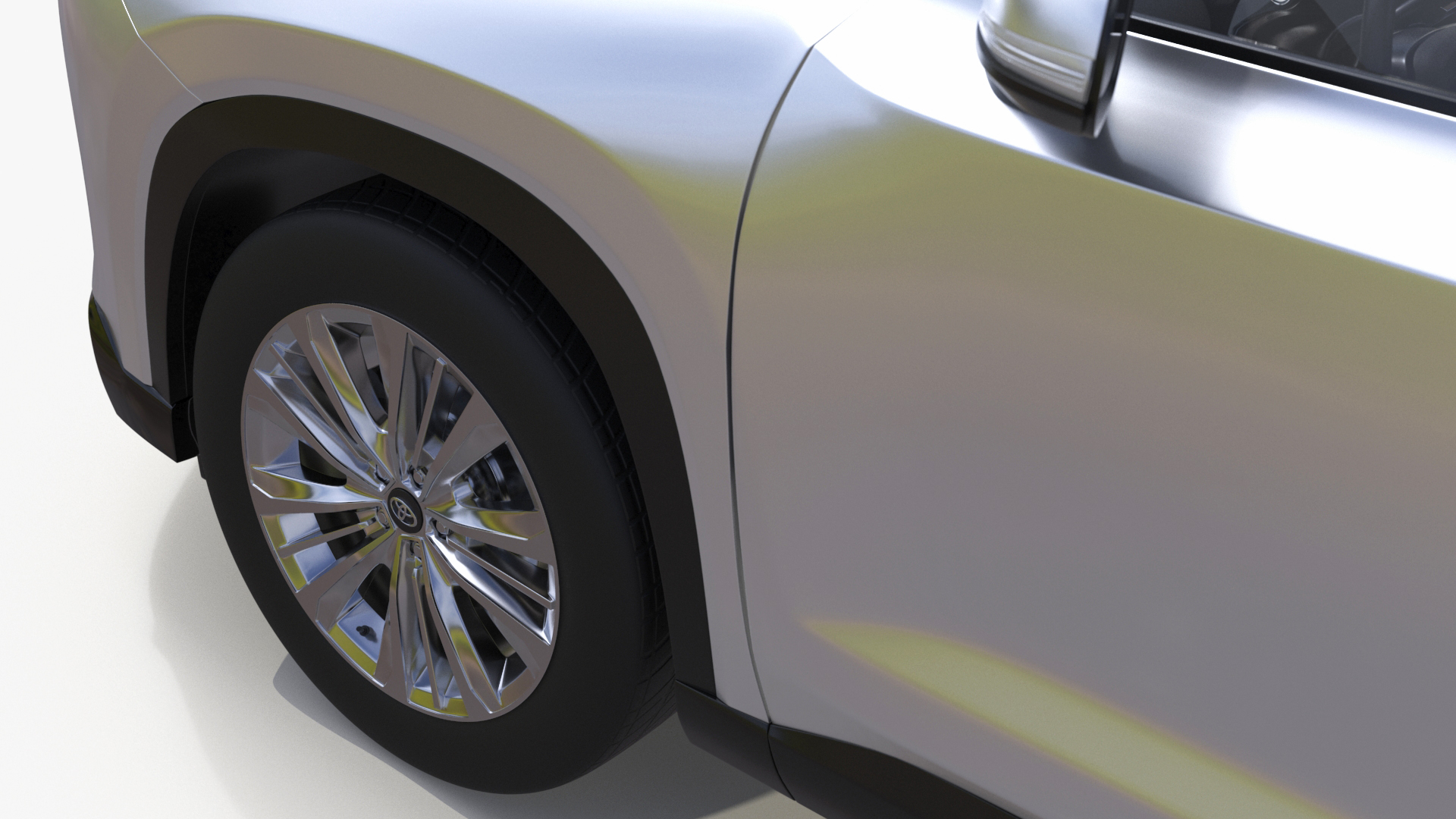 Toyota Grand Highlander 2024 White 3D model