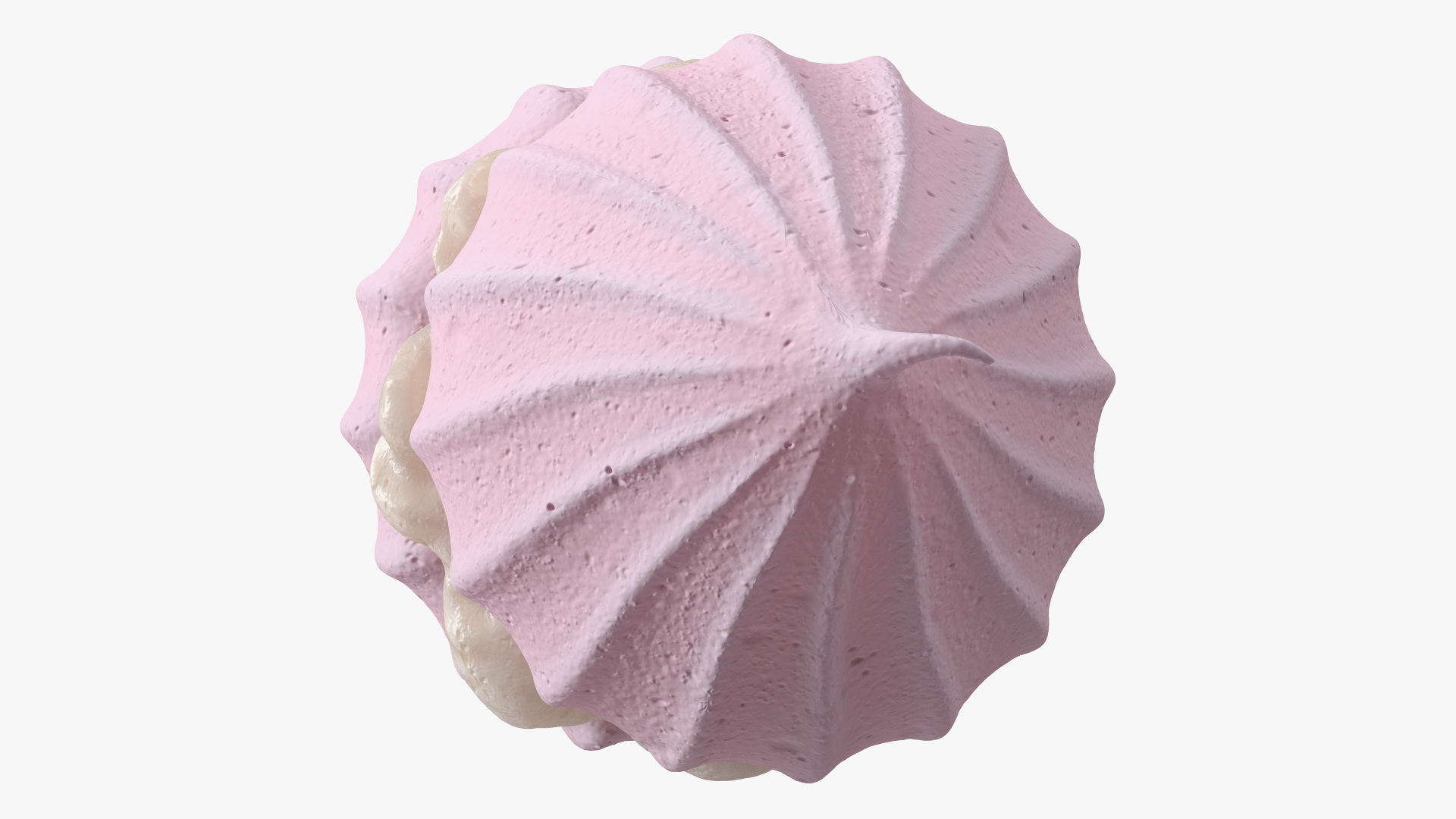 Meringue Pink with Vanilla Filling 3D model