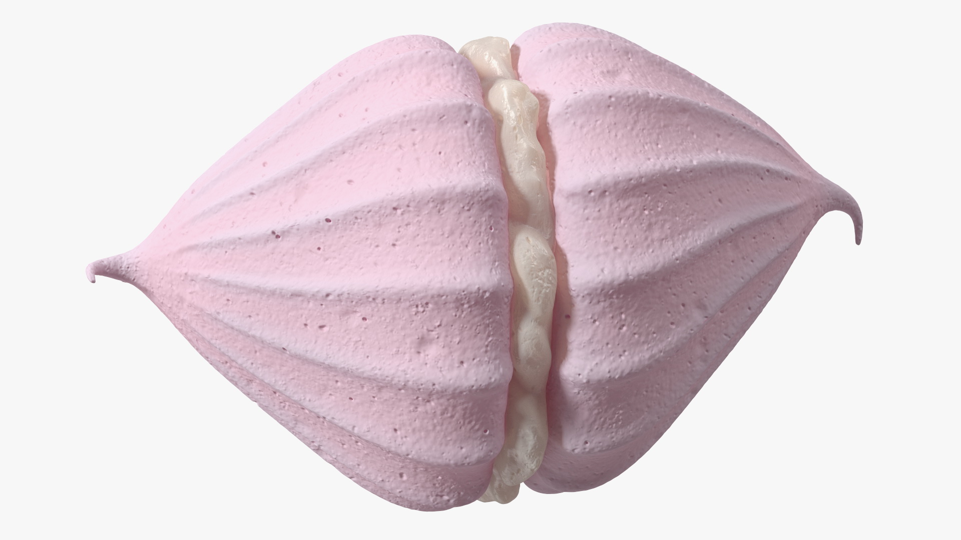 Meringue Pink with Vanilla Filling 3D model