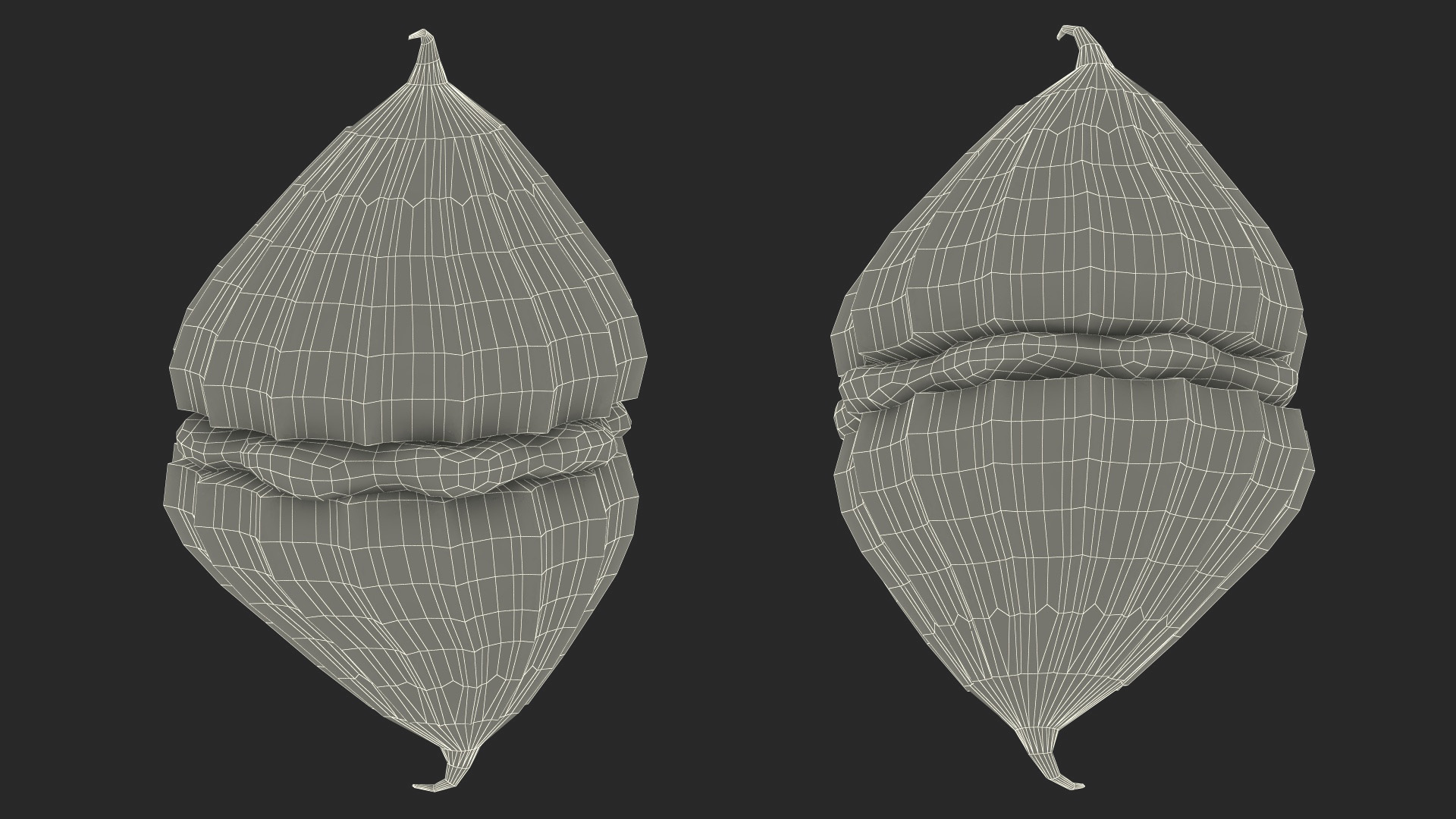 Meringue Pink with Vanilla Filling 3D model