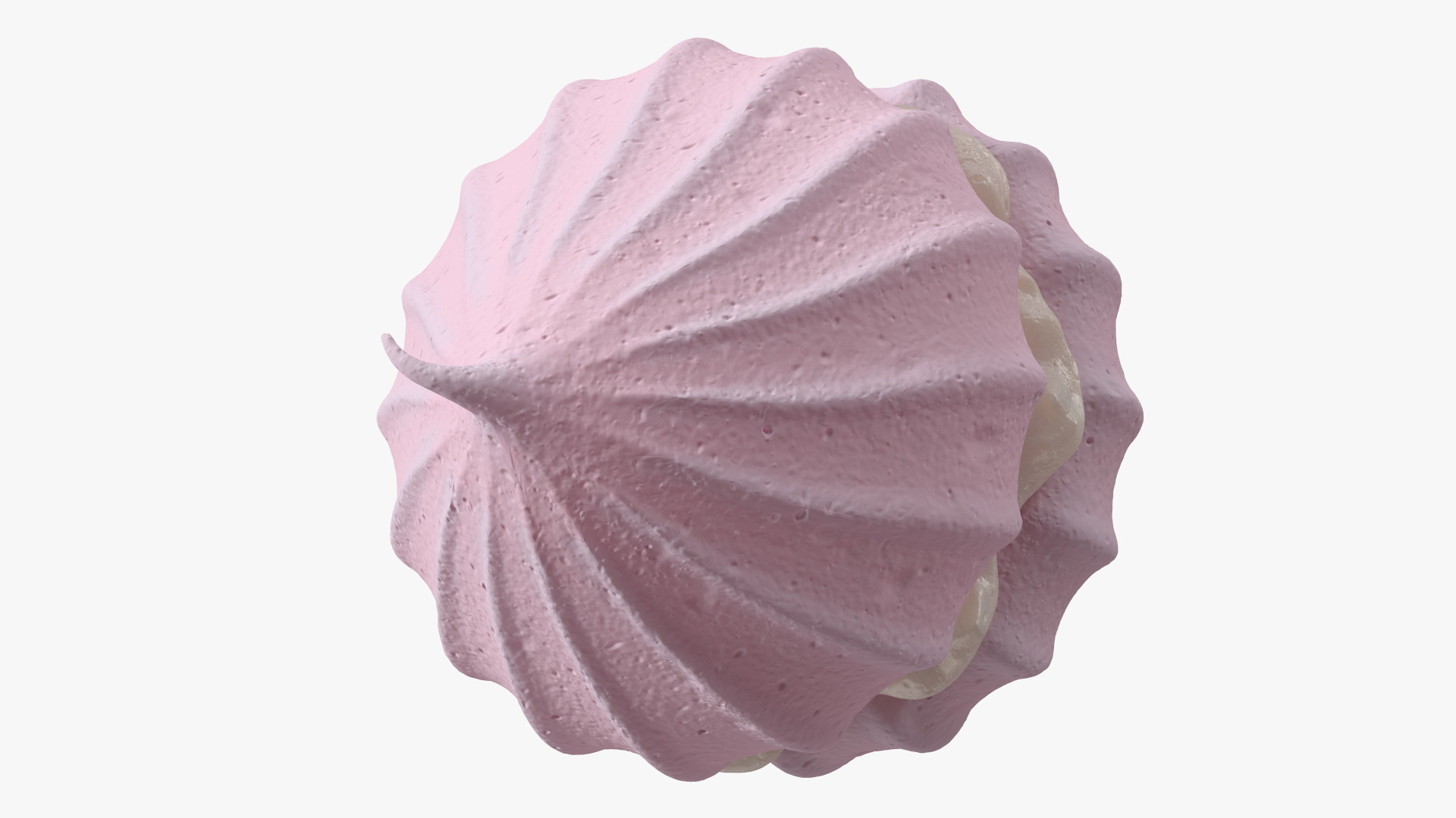 Meringue Pink with Vanilla Filling 3D model