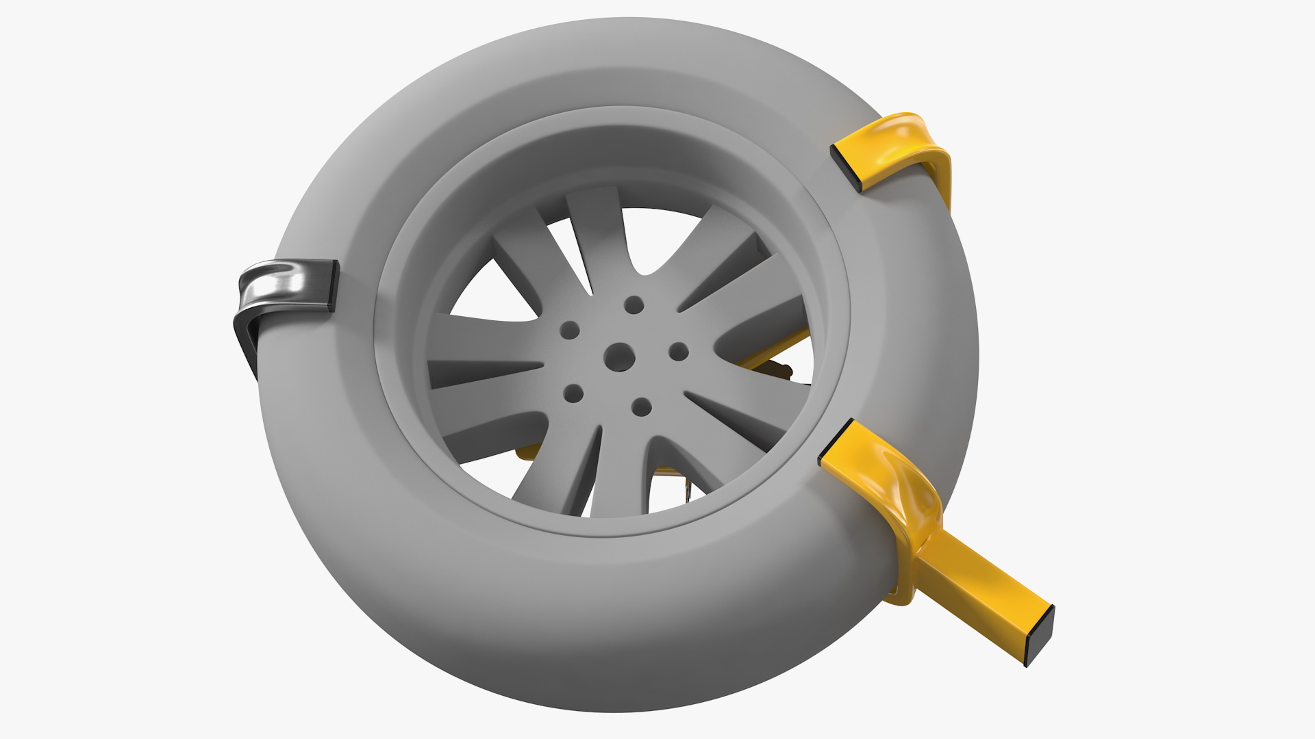 Security Anti Theft Lock with Keys 3D model