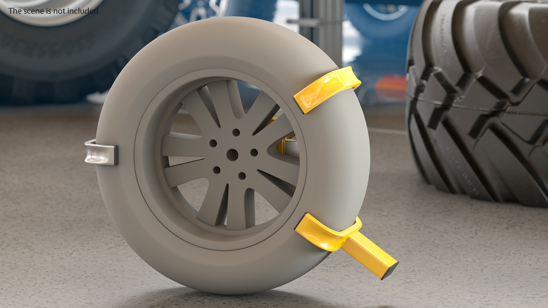 Security Anti Theft Lock with Keys 3D model