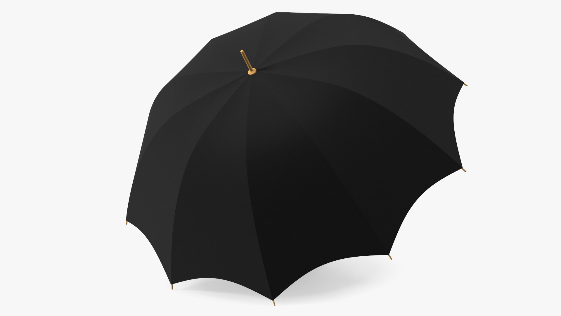 Auto Open Black Umbrella 3D model