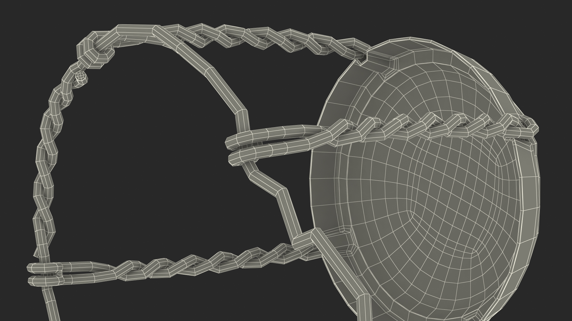 3D Wine Wire Hood with Cap model