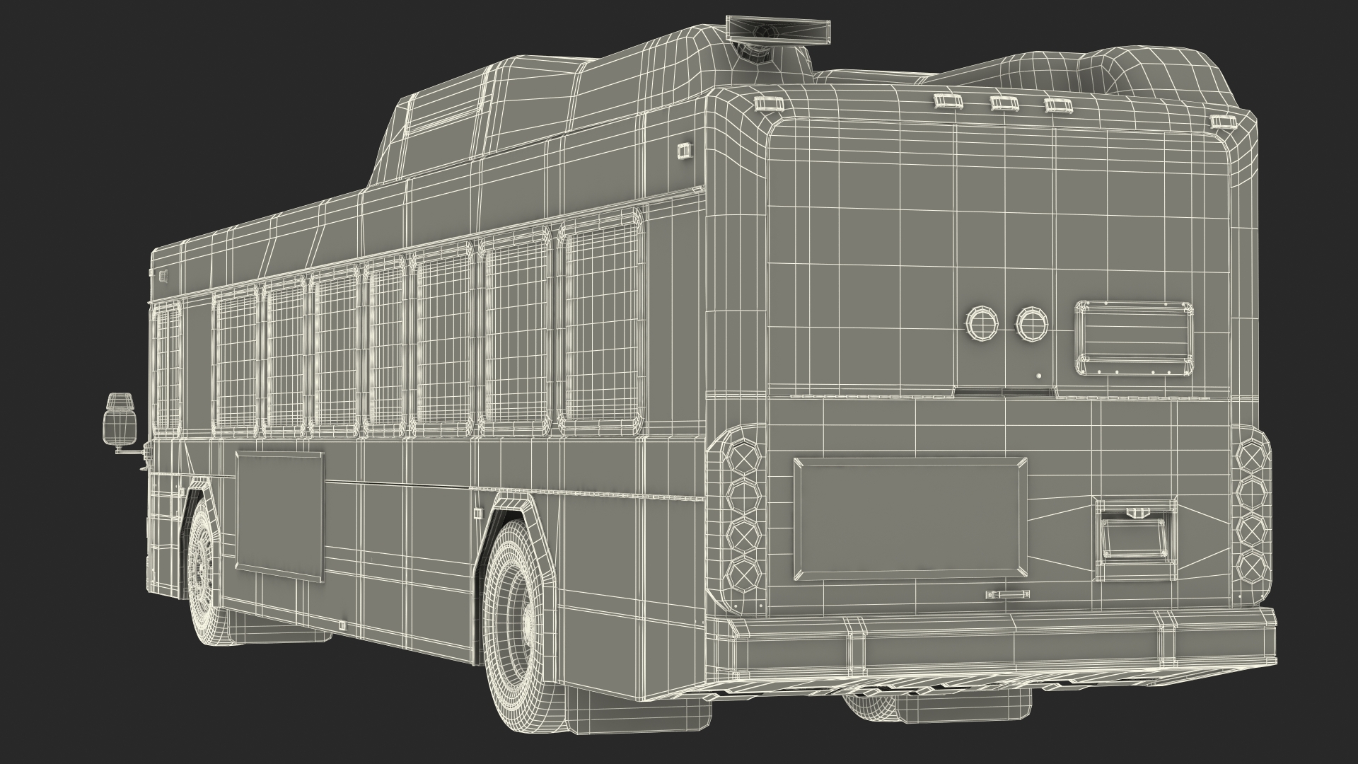 3D Gillig Low Floor Hybrid Bus Intercity Blue Simple Interior model