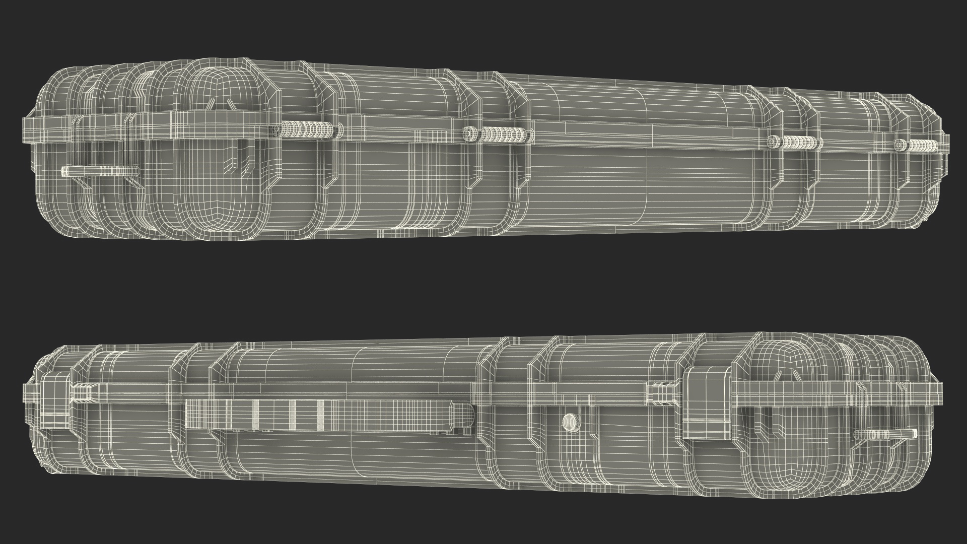 3D Rifle Hard Case Black