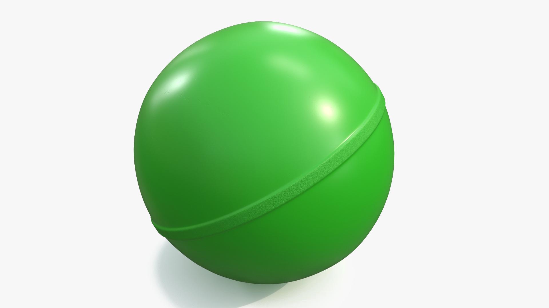 3D model Elastic Bouncy Ball Green