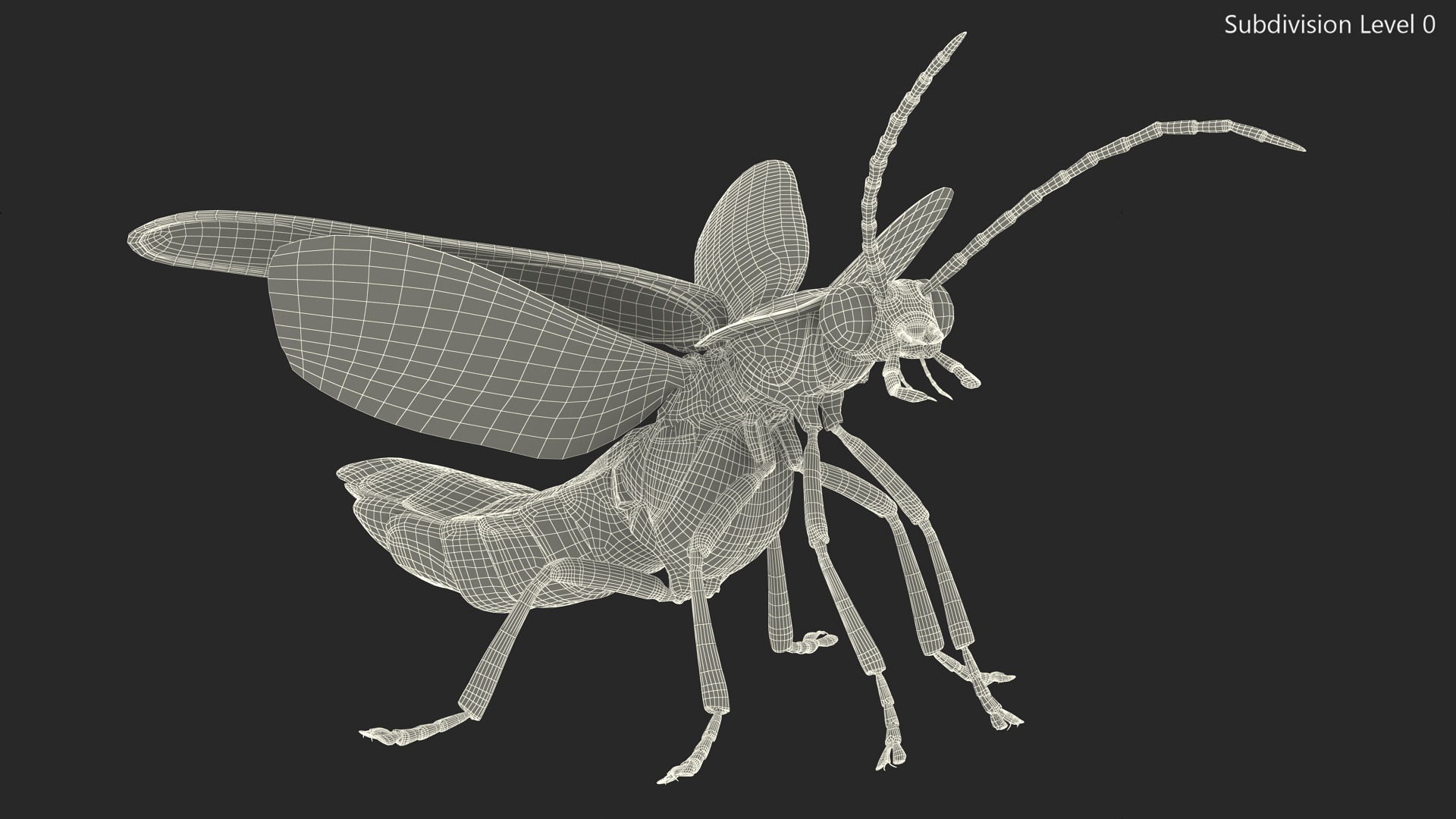 3D Big Dipper Firefly Standing Pose Fur