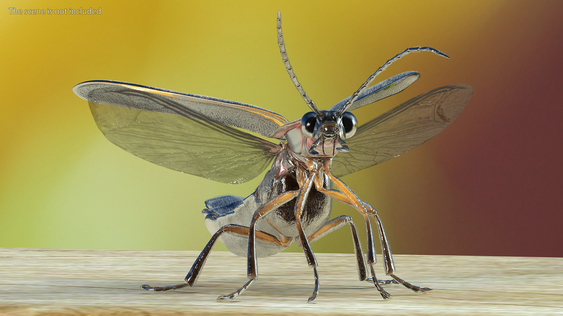 3D Big Dipper Firefly Standing Pose Fur