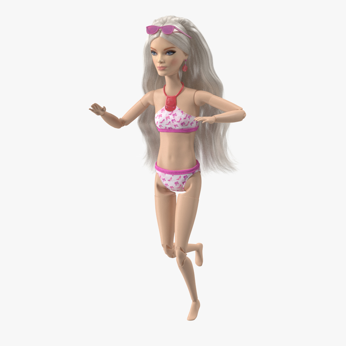 3D Barbie Doll Swimsuit Rigged for Cinema 4D