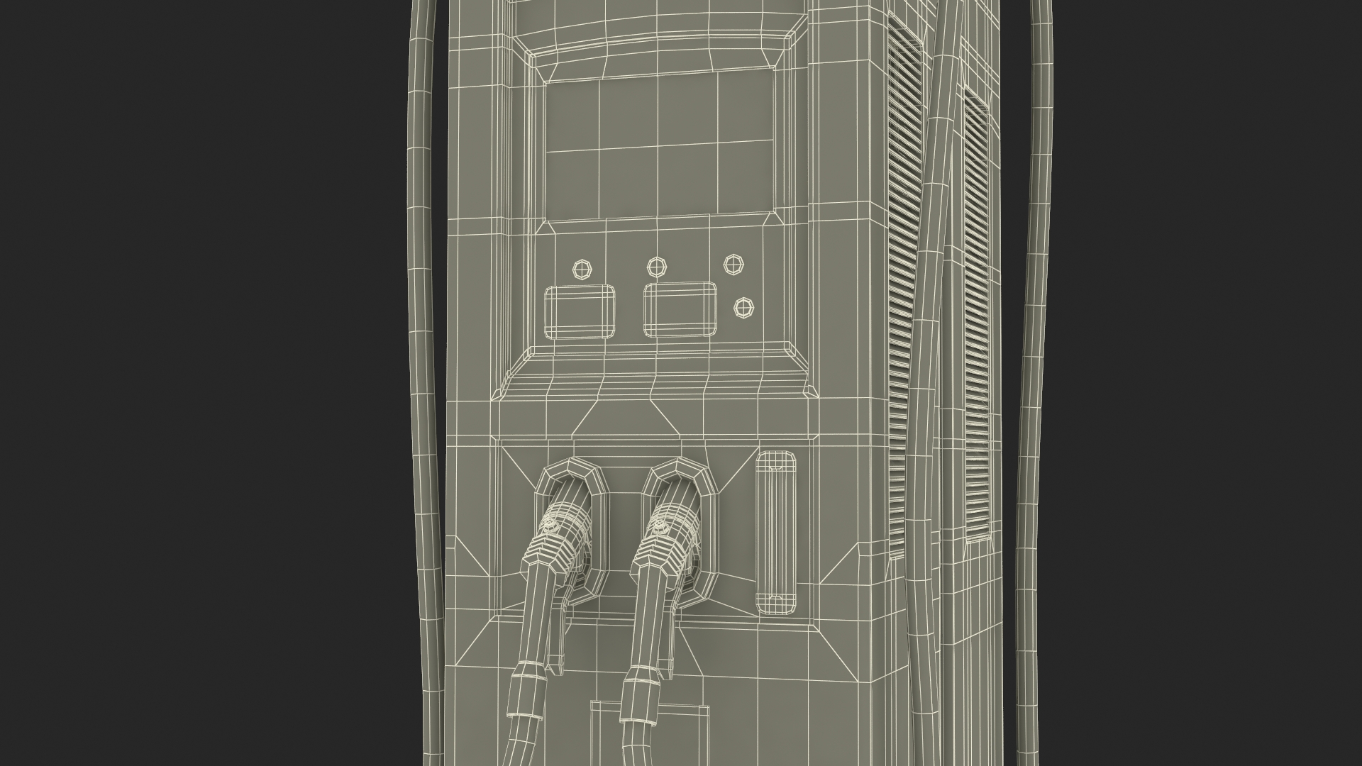 Charging Station and Electric Cars 3D model