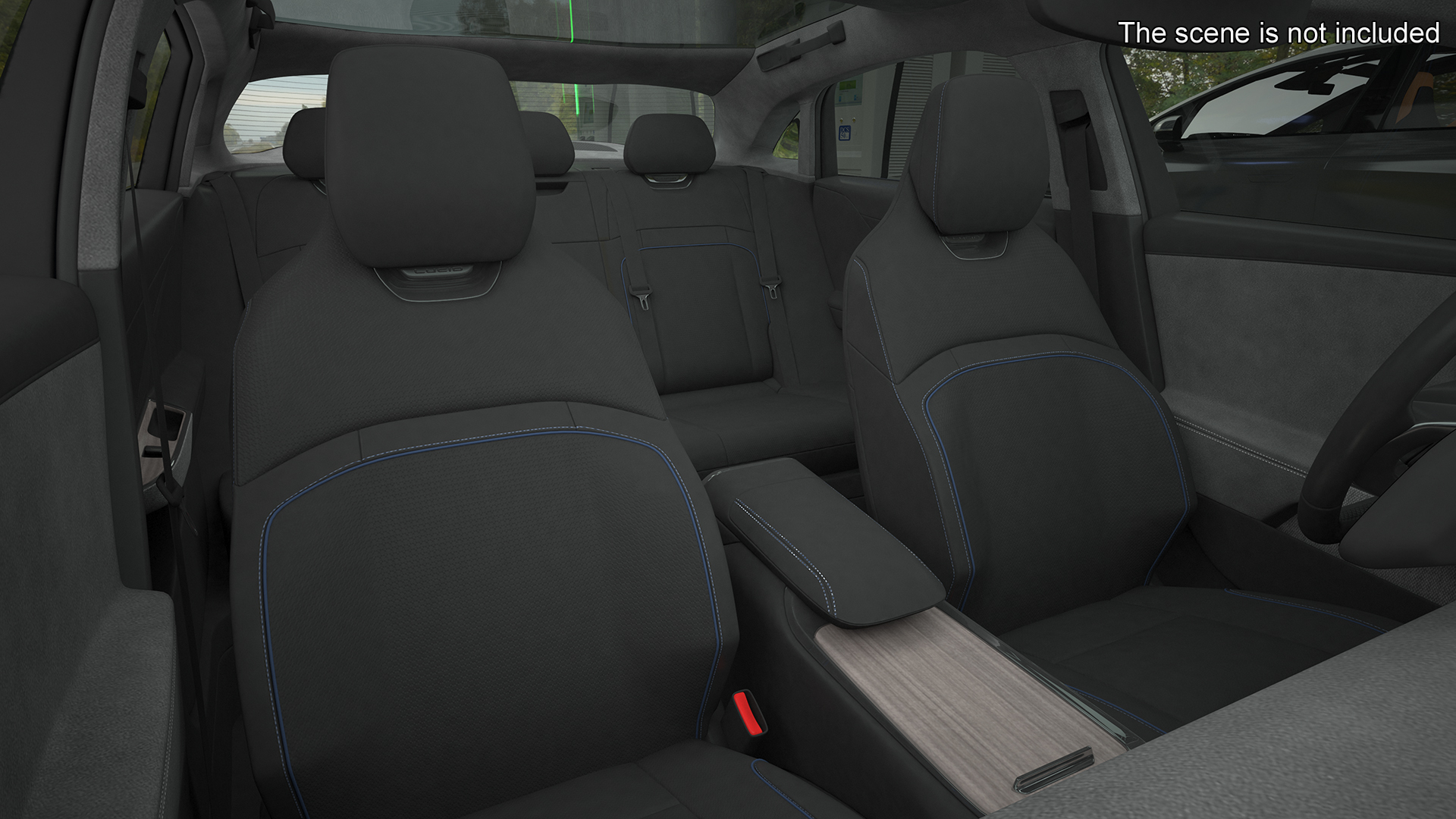 Charging Station and Electric Cars 3D model