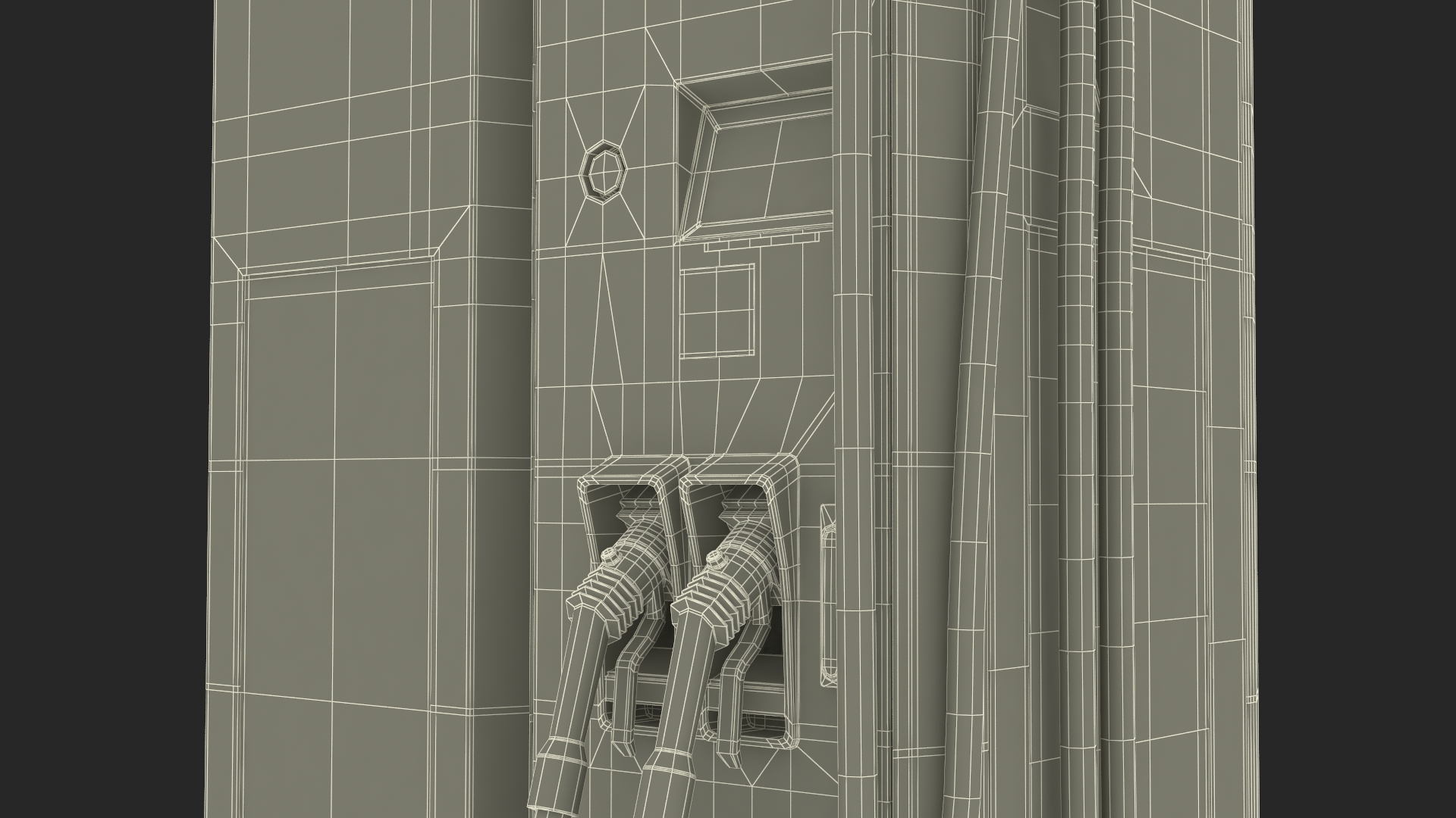 Charging Station and Electric Cars 3D model