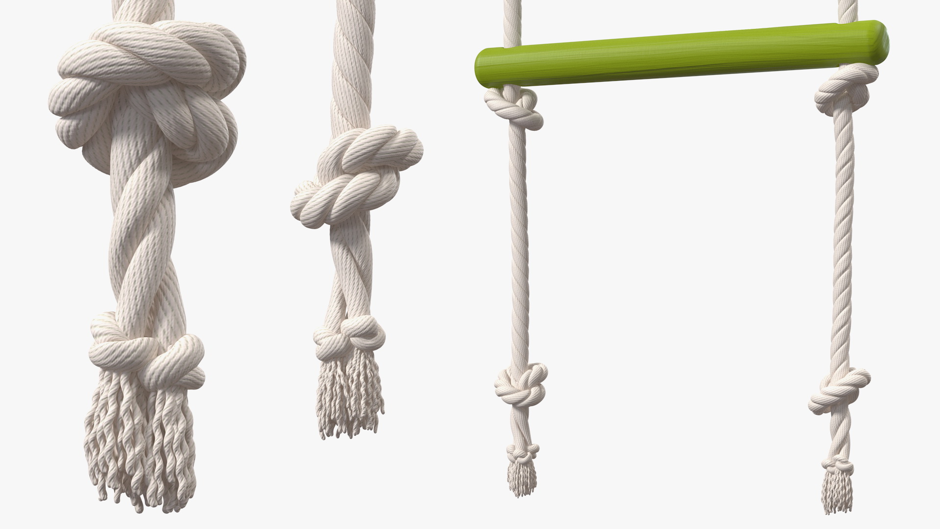3D Colored Wooden Rope Ladder
