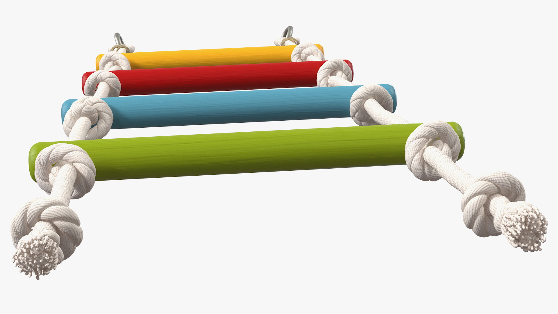 3D Colored Wooden Rope Ladder