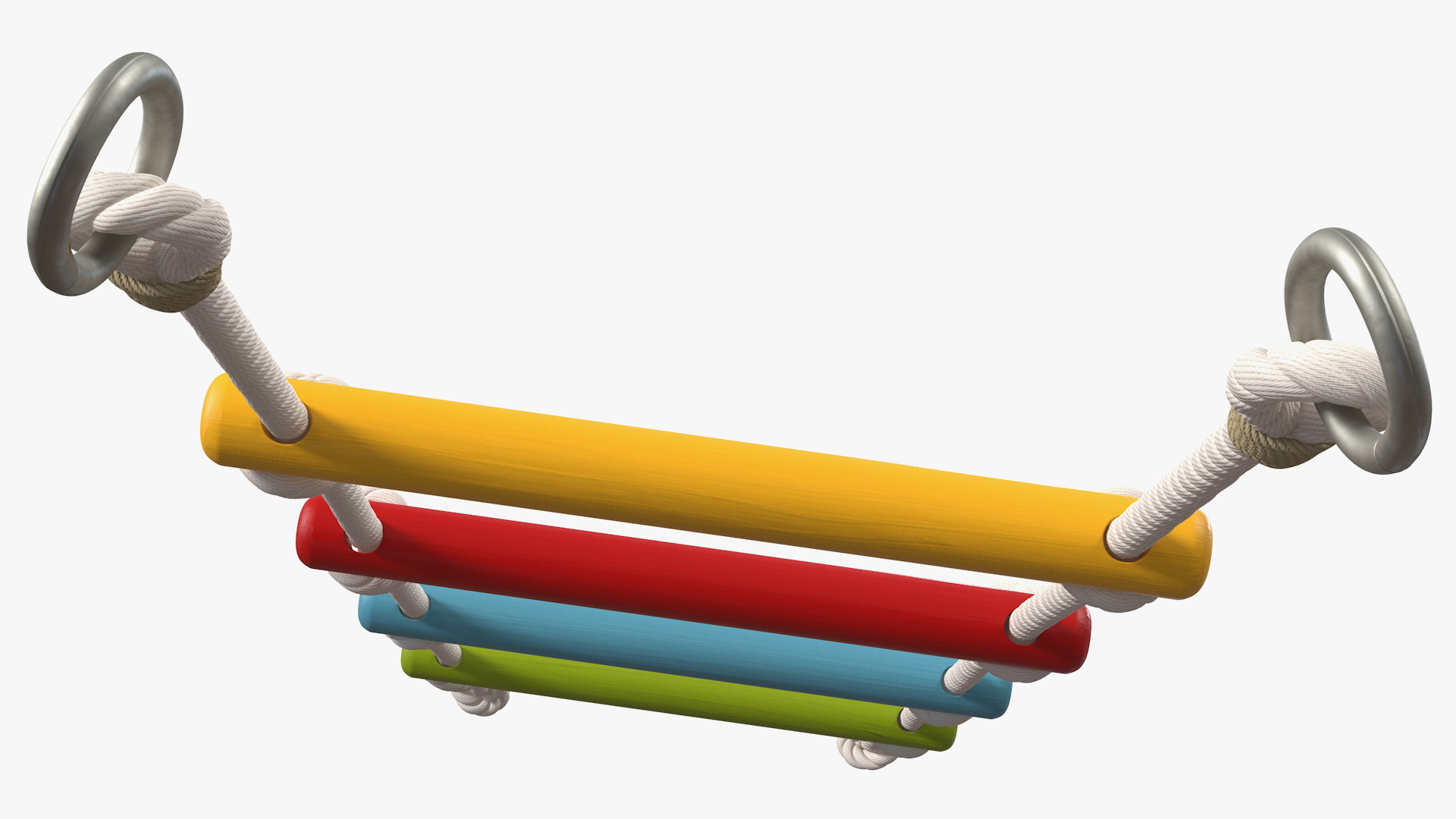 3D Colored Wooden Rope Ladder