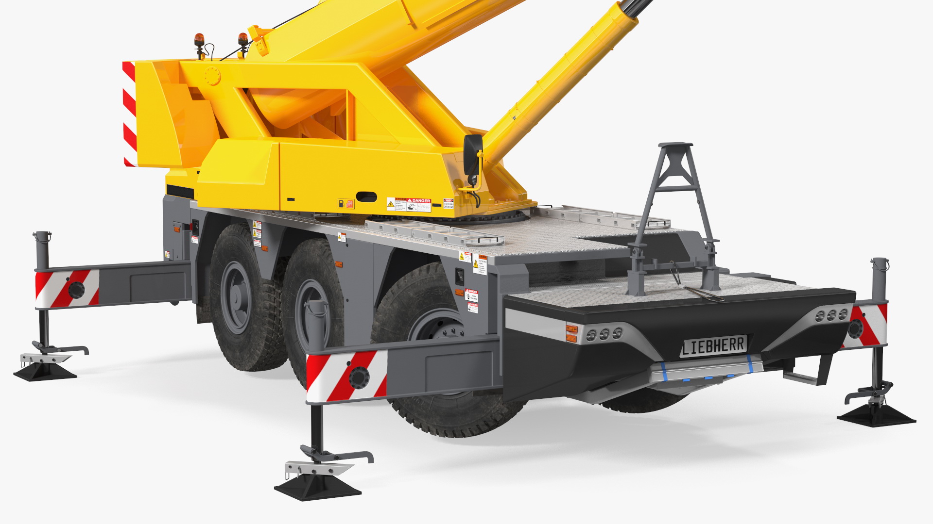 Mobile Crane Liebherr Working 3D model