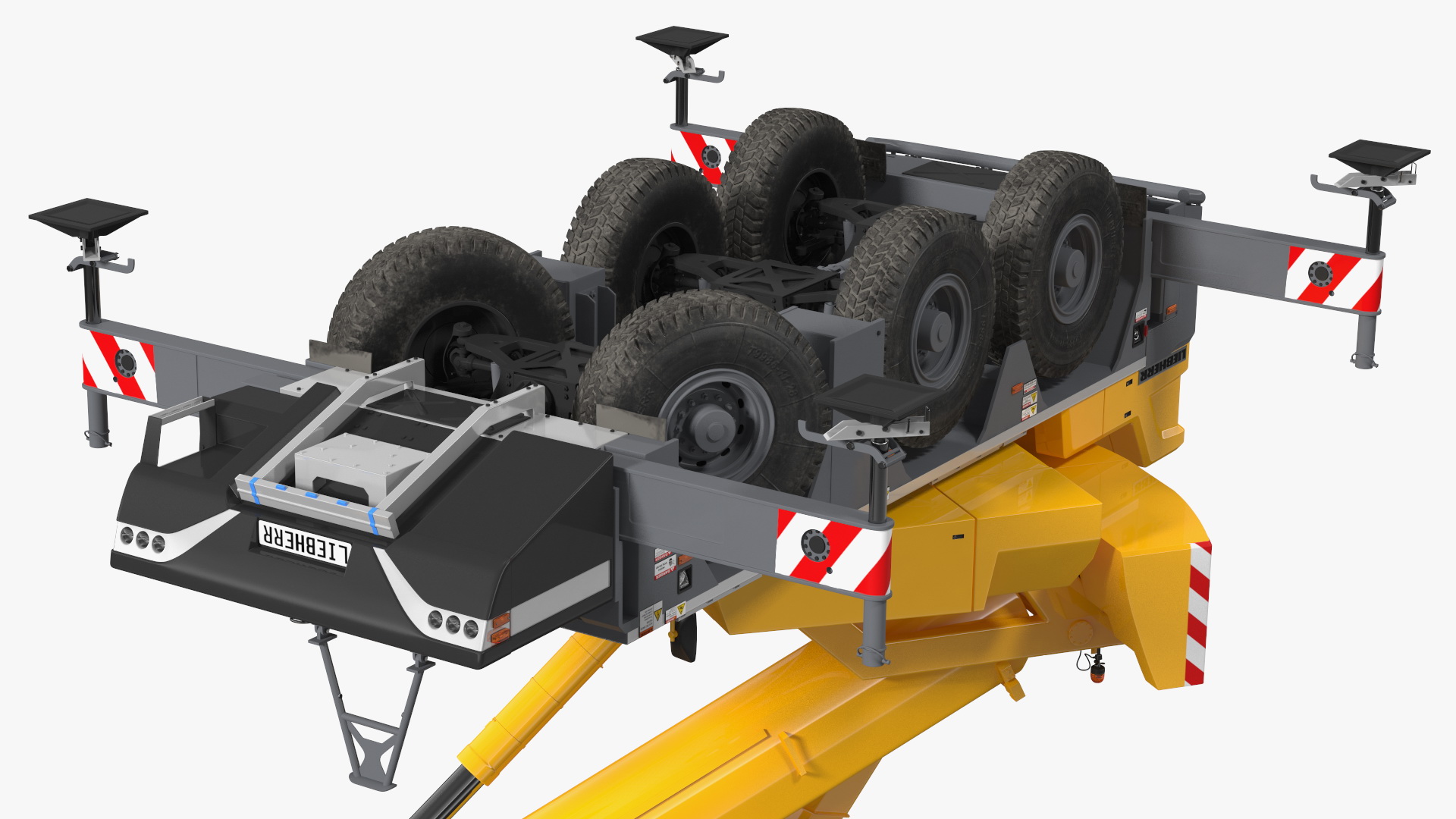 Mobile Crane Liebherr Working 3D model