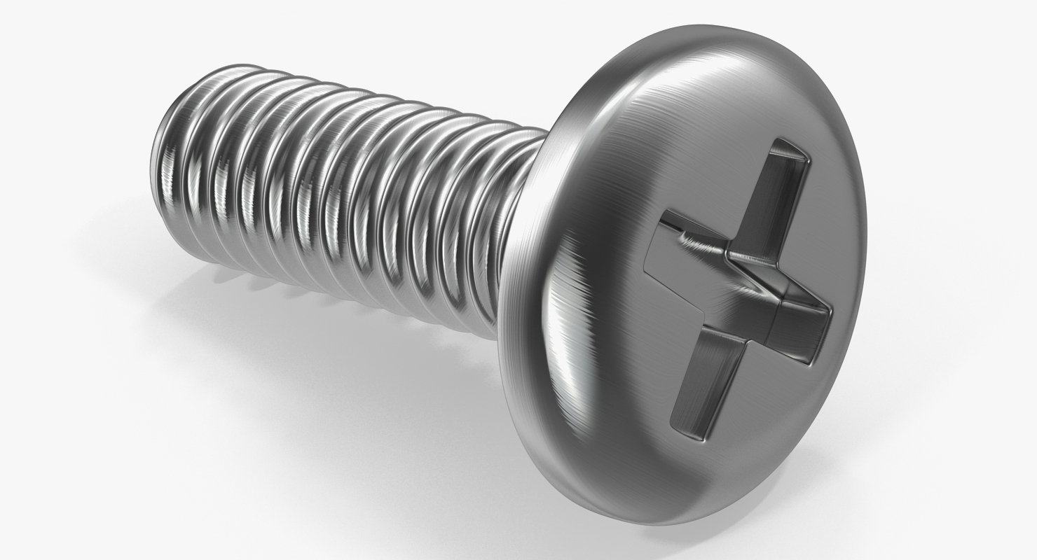 3D Machine Screw model
