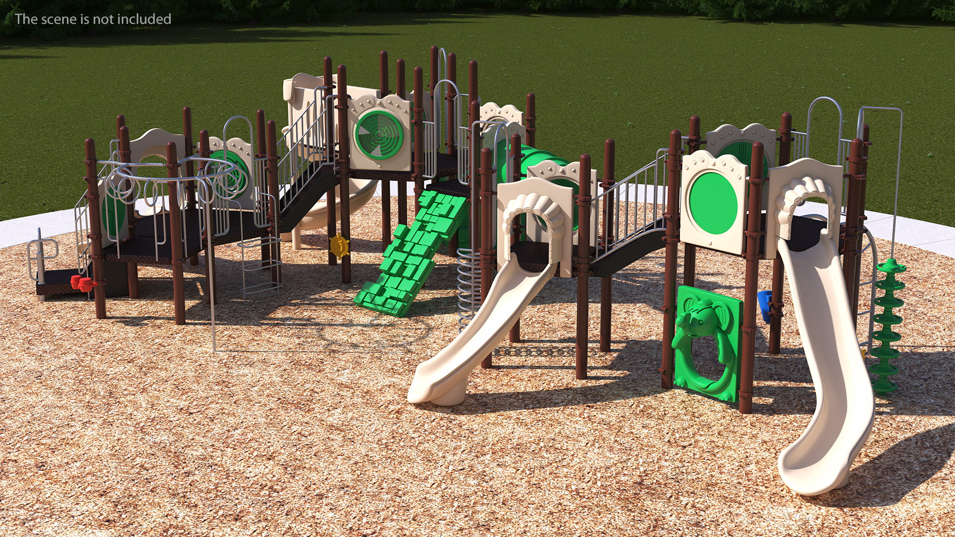 3D model Commercial Kids Playground Set