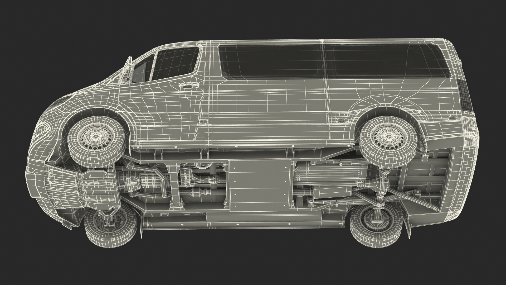 3D model Mercedes Sprinter Tourer 319 Rigged