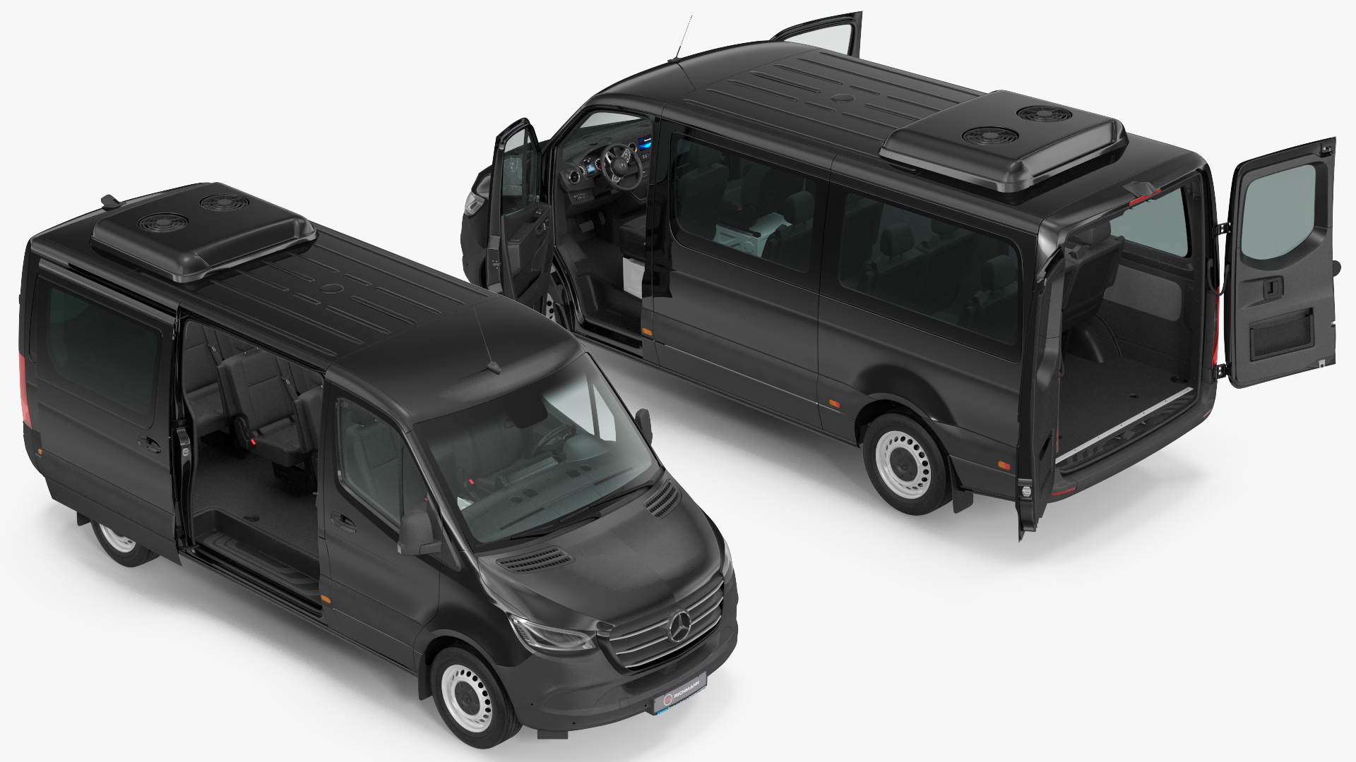 3D model Mercedes Sprinter Tourer 319 Rigged