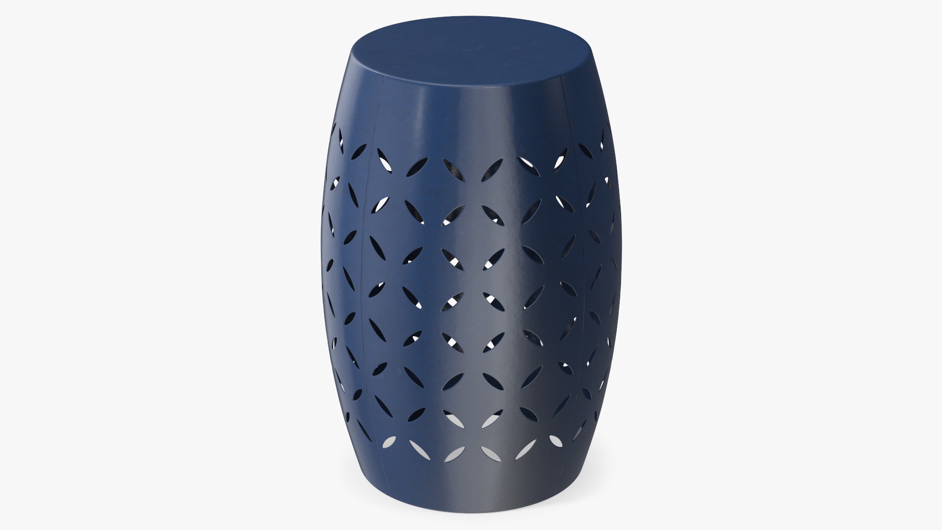 3D Outdoor Decorative End Table Blue model