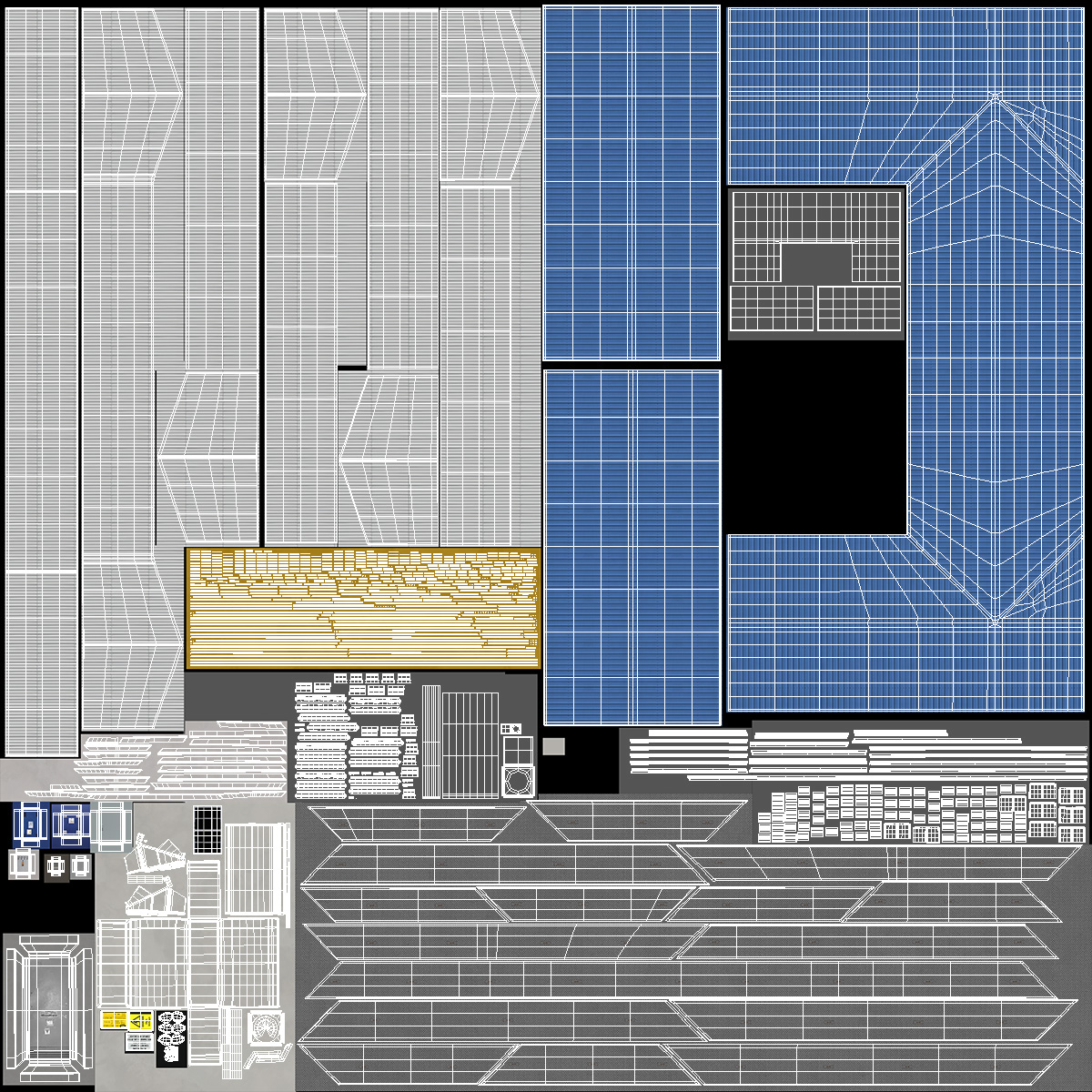 Oil Refinery Control Station Building 3D