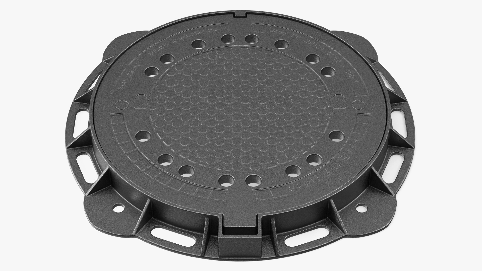 3D model Steel Sewer Cover Lid New