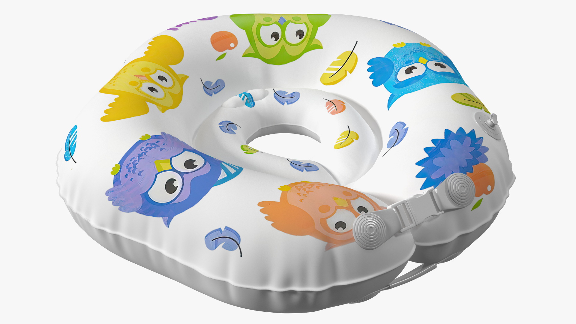 3D Baby Swimming with Neck Swim Ring model