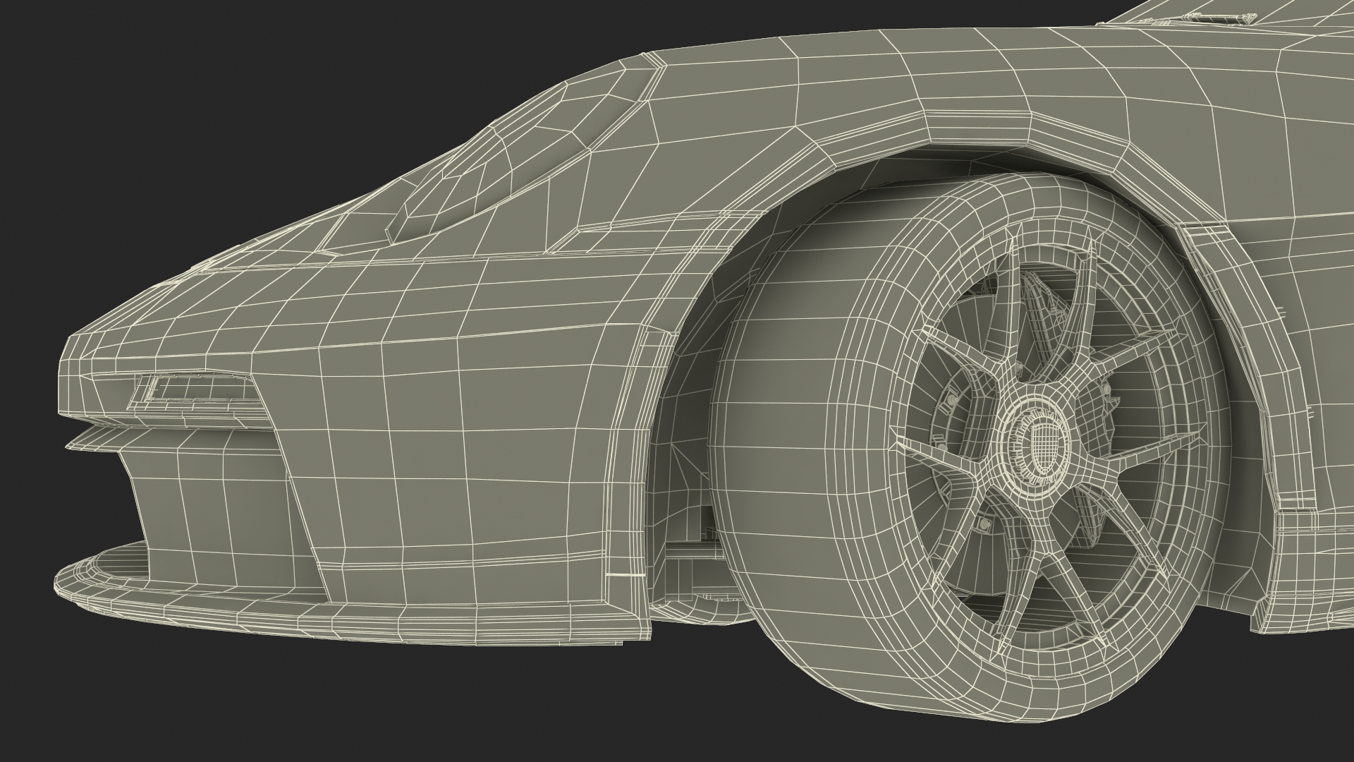 3D Sport Car Porsche 911 2024 Blue Rigged model