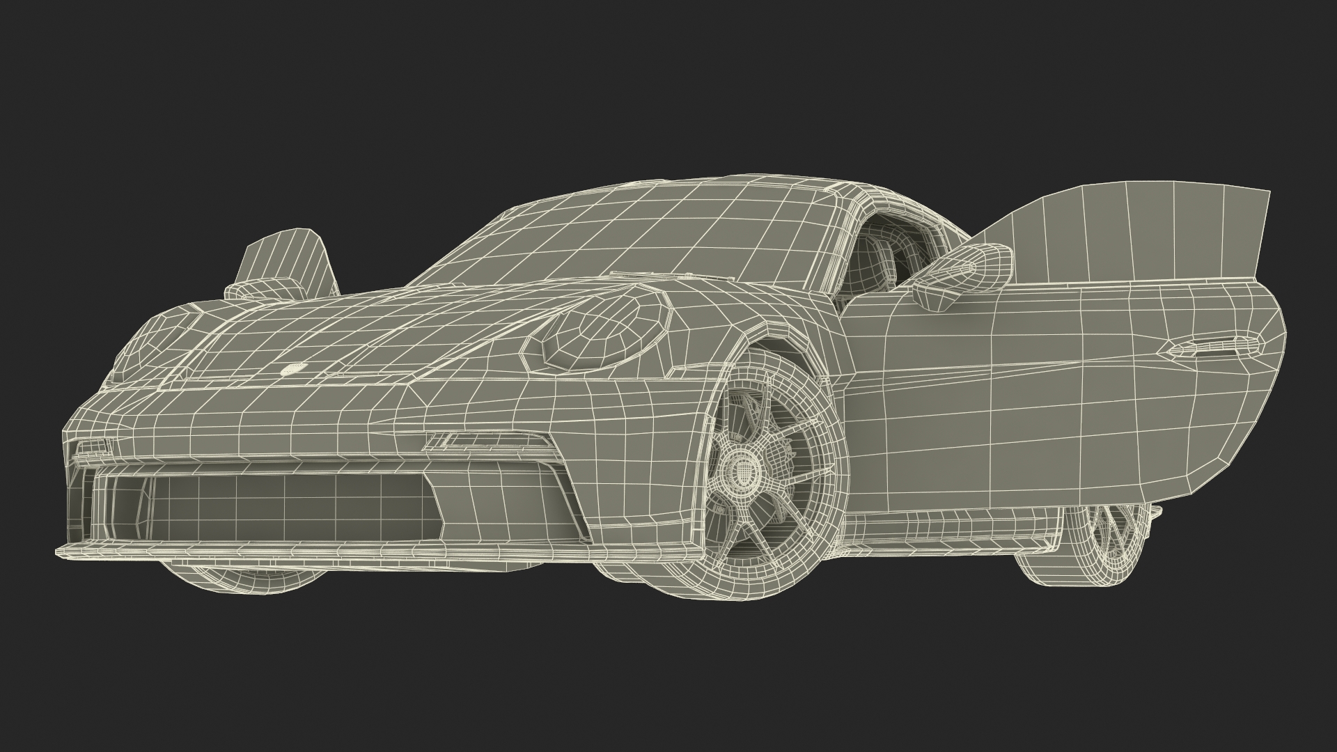 3D Sport Car Porsche 911 2024 Blue Rigged model