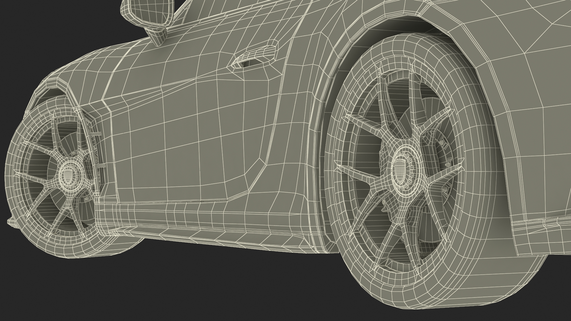 3D Sport Car Porsche 911 2024 Blue Rigged model