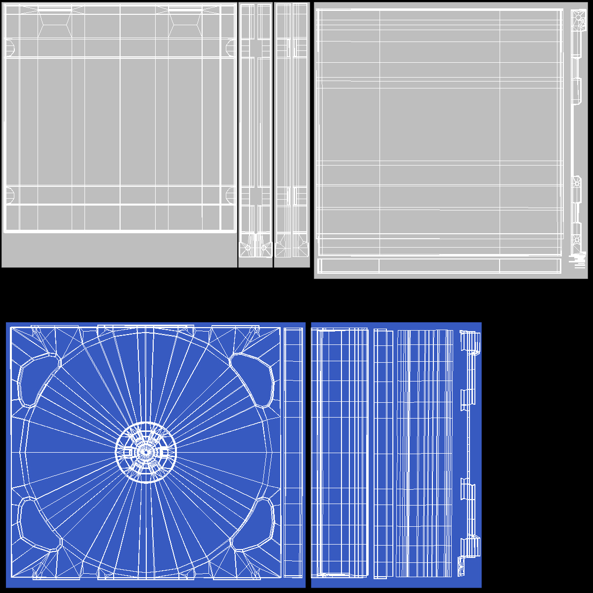 3D model Double Clear CD Jewel Case with Flipping Tray