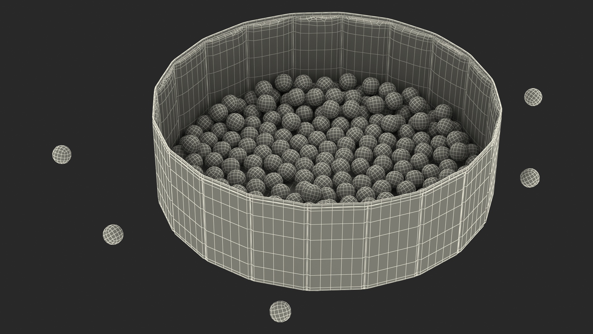 Dry Pool for Kids Size M 3D model