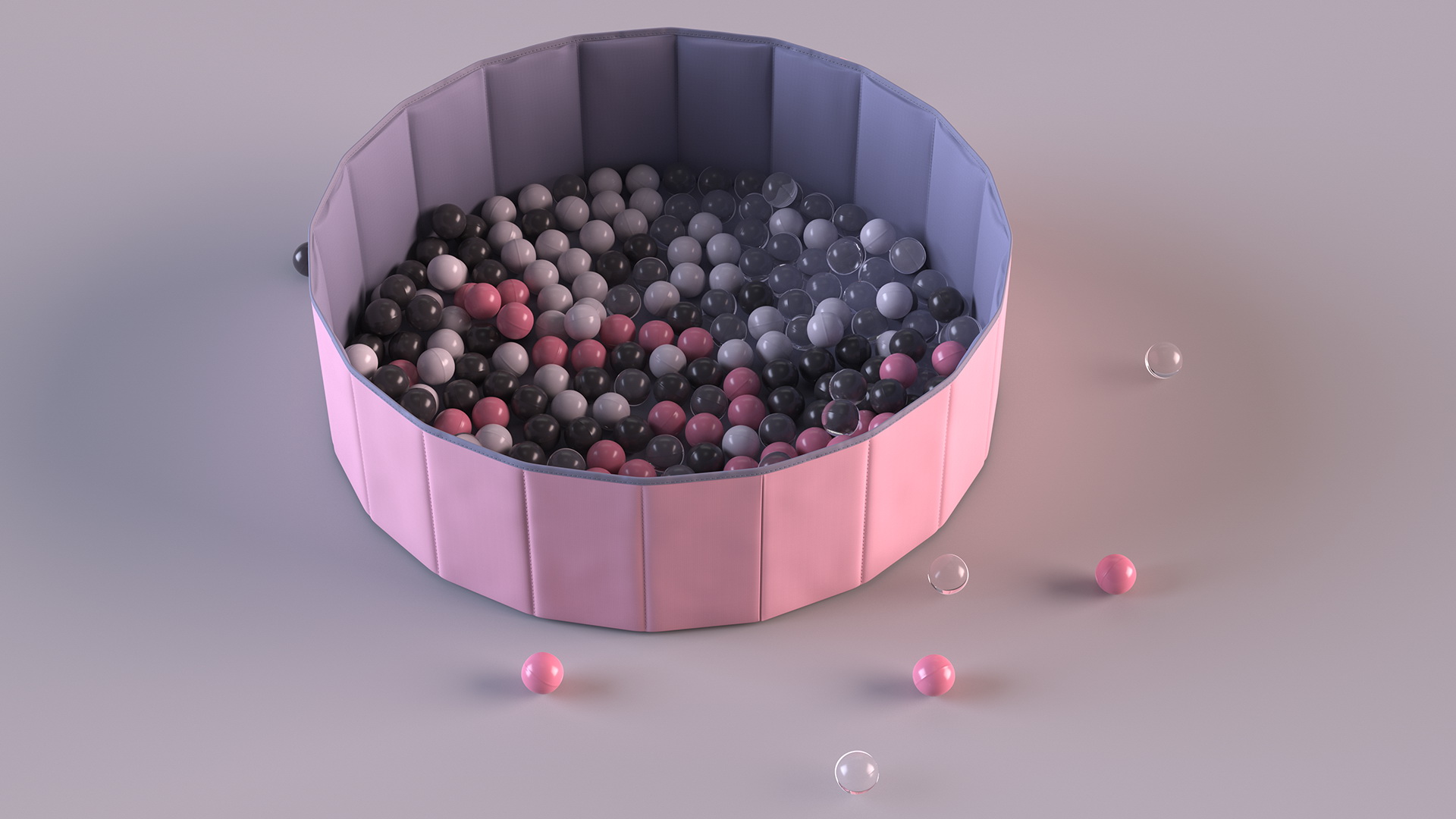 Dry Pool for Kids Size M 3D model