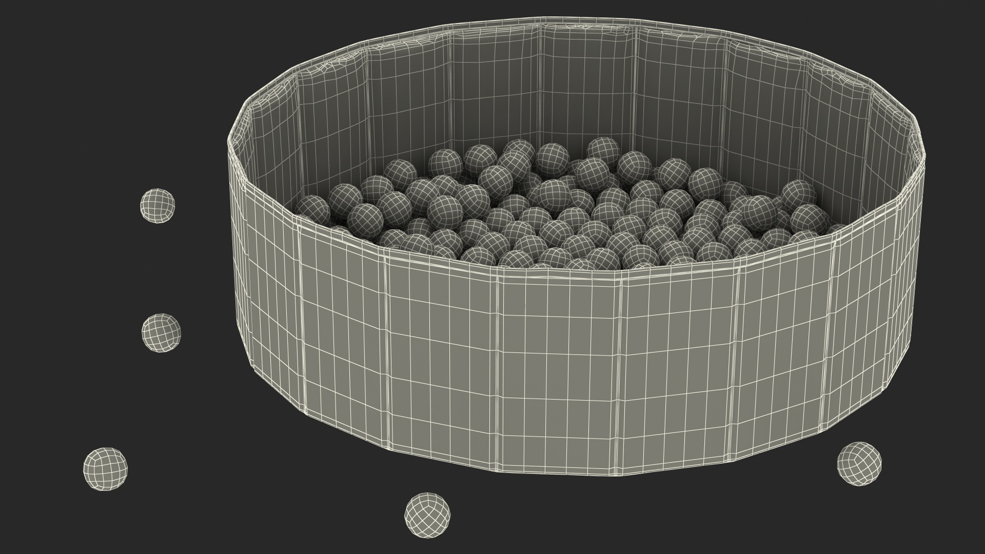 Dry Pool for Kids Size M 3D model
