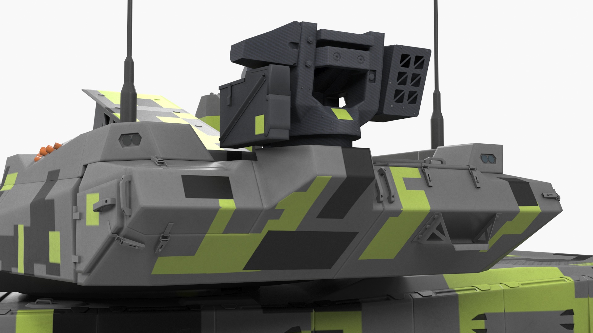 3D model Rheinmetall Panther KF51 MBT Rigged