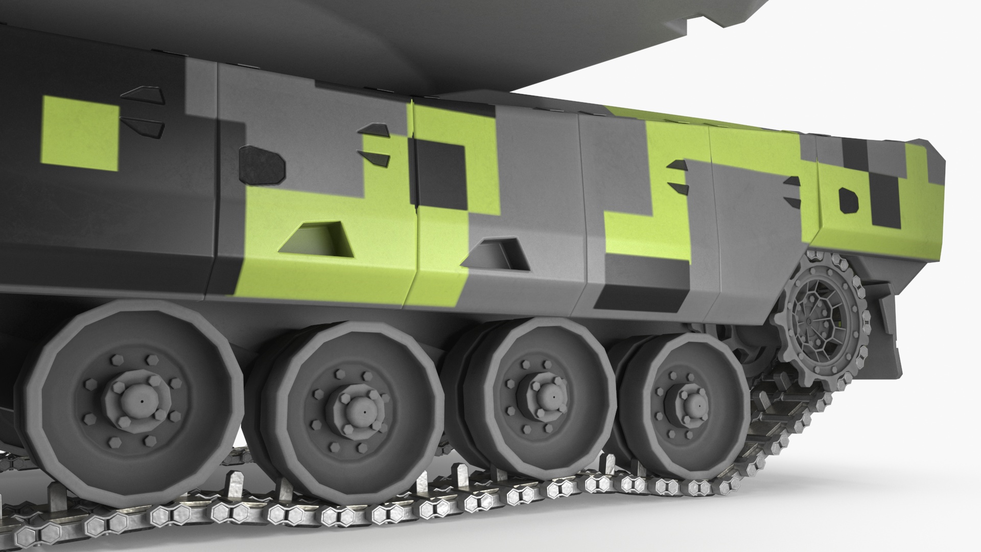 3D model Rheinmetall Panther KF51 MBT Rigged
