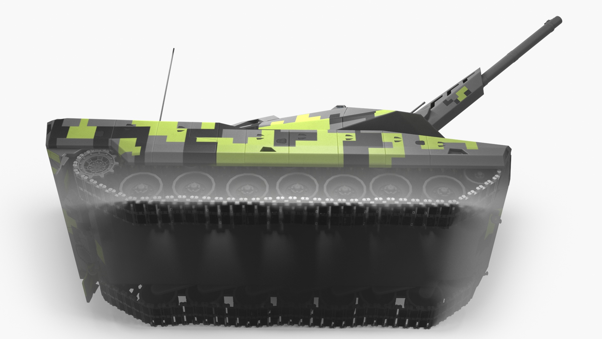 3D model Rheinmetall Panther KF51 MBT Rigged